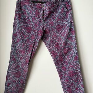 Cabi Red and Gray Pants